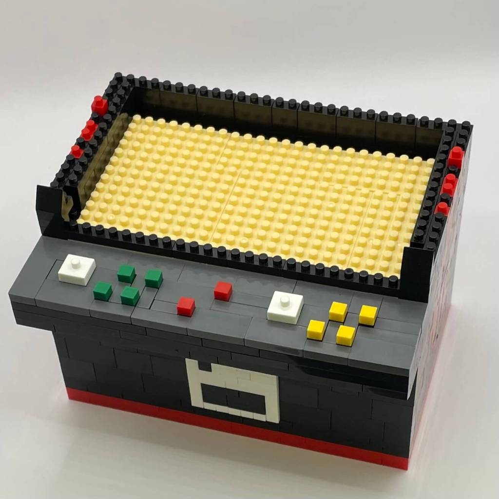 Fighting Game Arcade Cabinet Micro Block Set Build Step 11