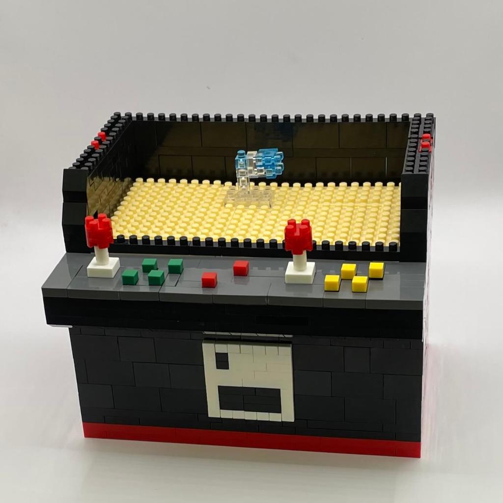 Fighting Game Arcade Cabinet Micro Block Set Build Step 14
