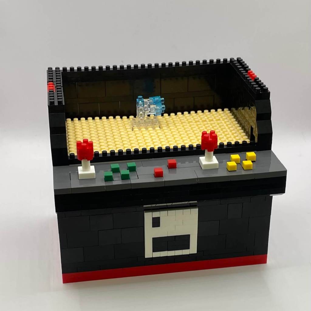 Fighting Game Arcade Cabinet Micro Block Set Build Step 15