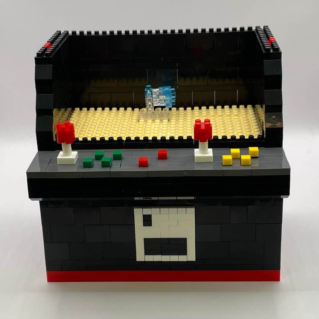 Fighting Game Arcade Cabinet Micro Block Set Build Step 16