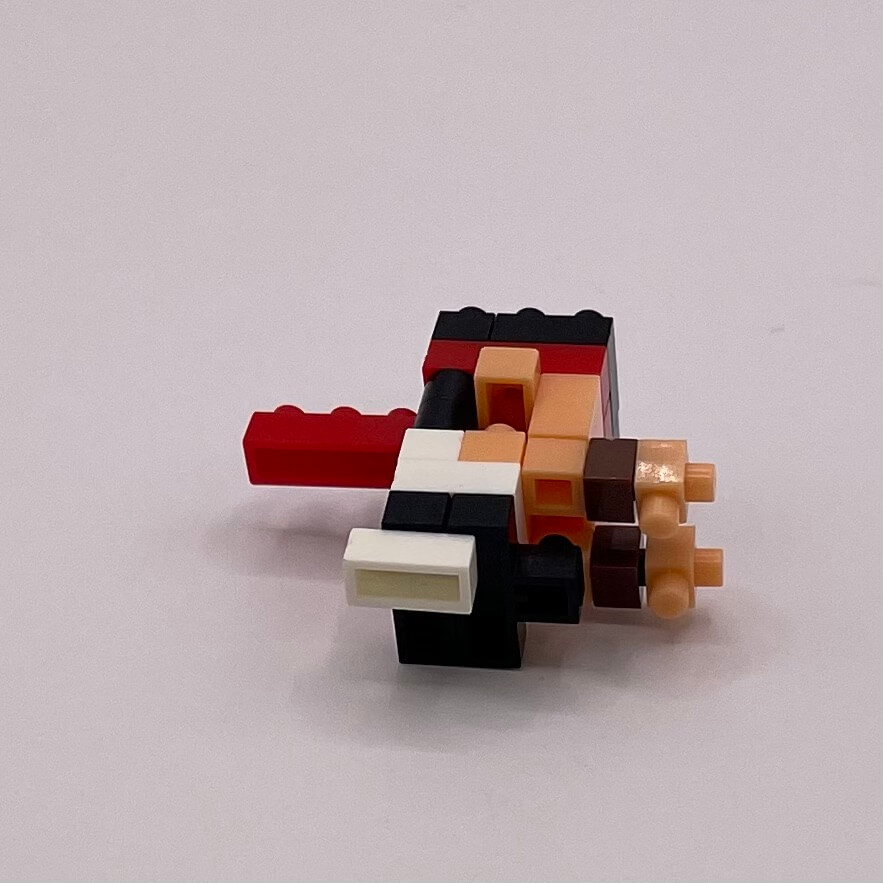 Fighting Game Arcade Cabinet Micro Block Set Build Step 21
