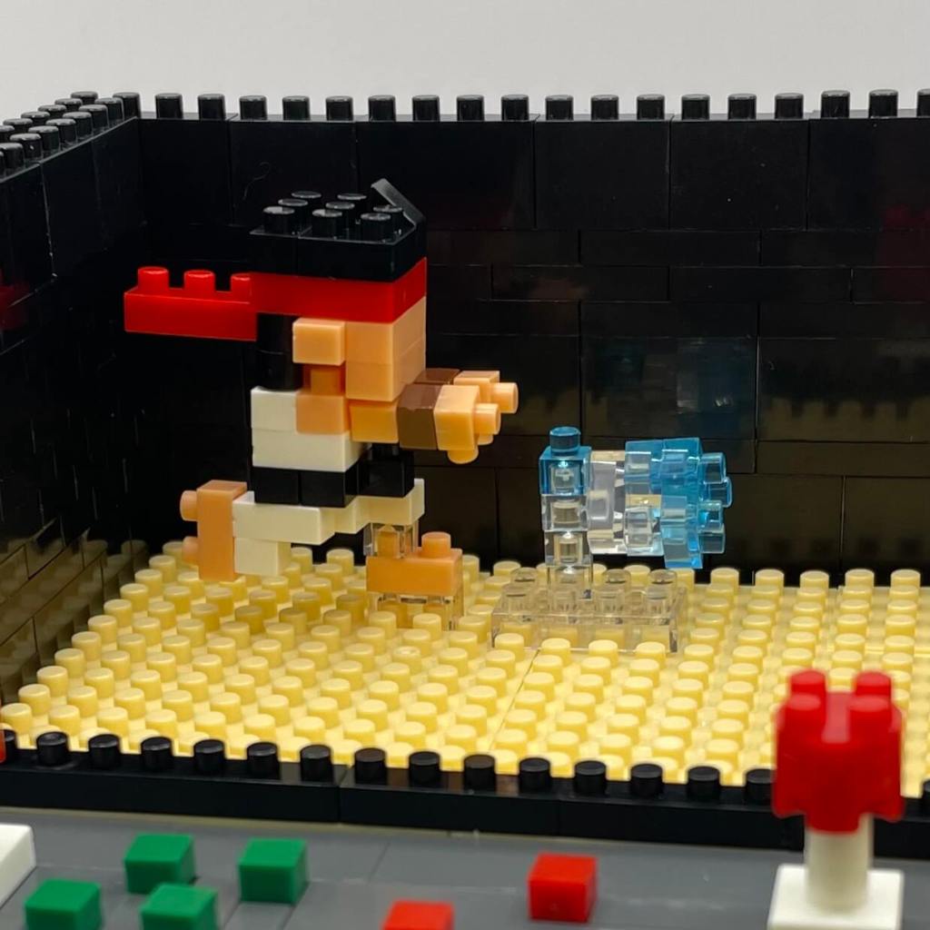 Fighting Game Arcade Cabinet Micro Block Set Build Step 22