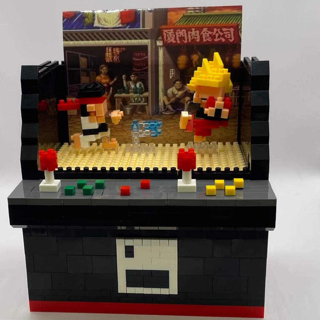 Fighting Game Arcade Cabinet Micro Block Set Build Step 25