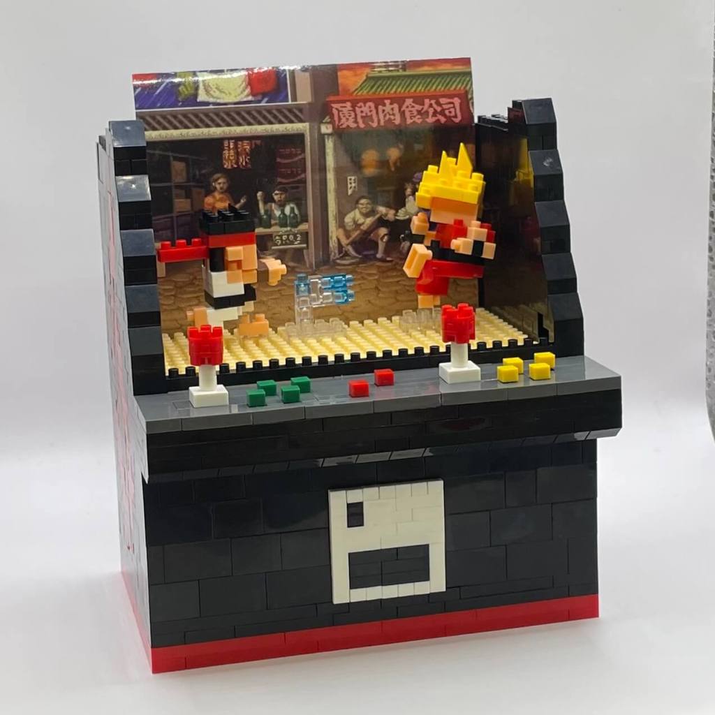 Fighting Game Arcade Cabinet Micro Block Set Build Step 26