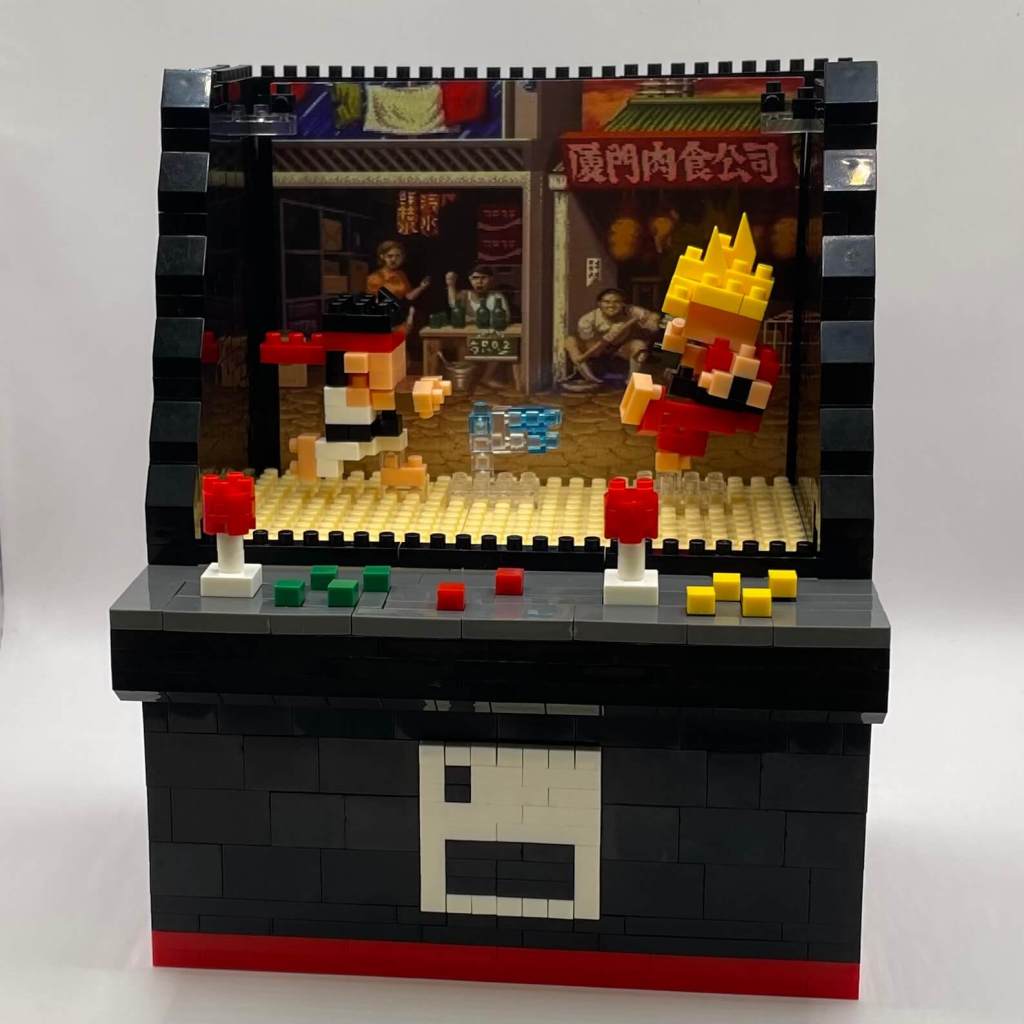 Fighting Game Arcade Cabinet Micro Block Set Build Step 28
