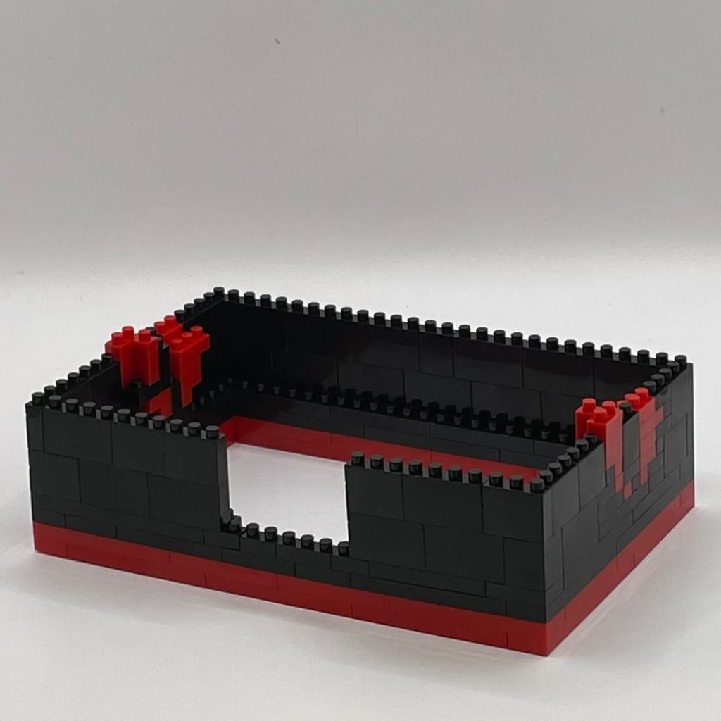 Fighting Game Arcade Cabinet Micro Block Set Build Step 4