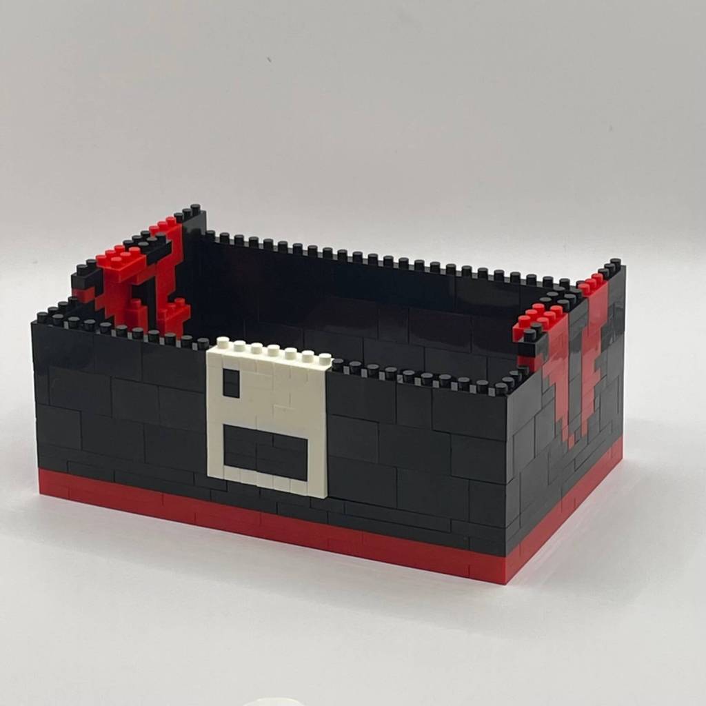 Fighting Game Arcade Cabinet Micro Block Set Build Step 6