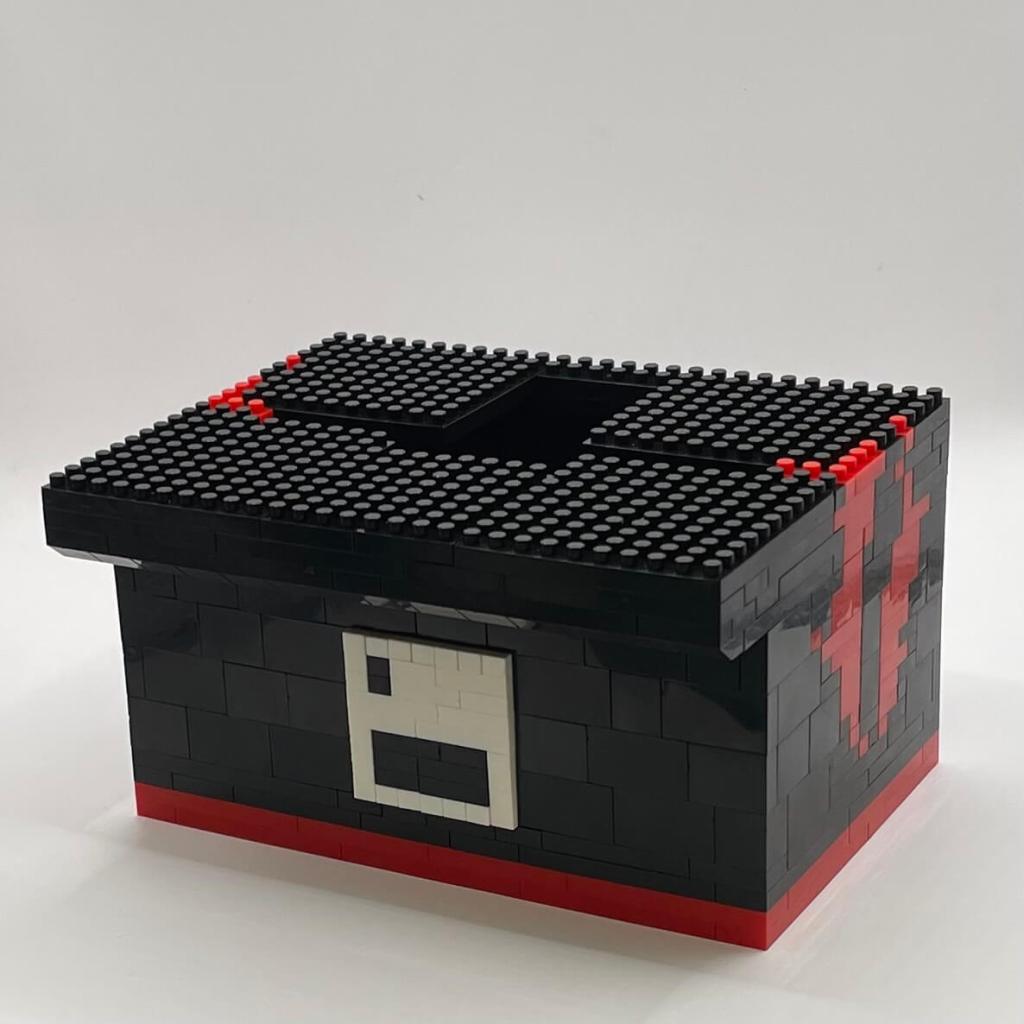 Fighting Game Arcade Cabinet Micro Block Set Build Step 9