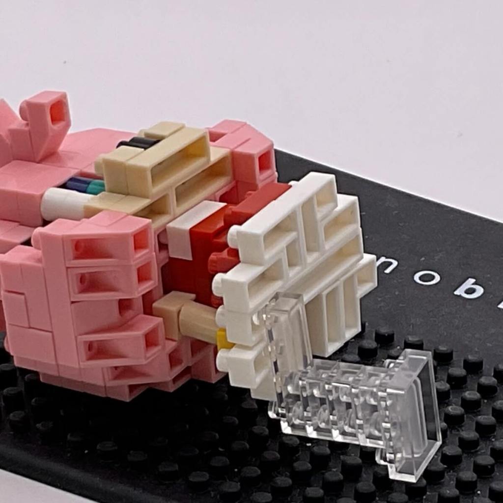 Nanoblock Amy Rose set, build step 13