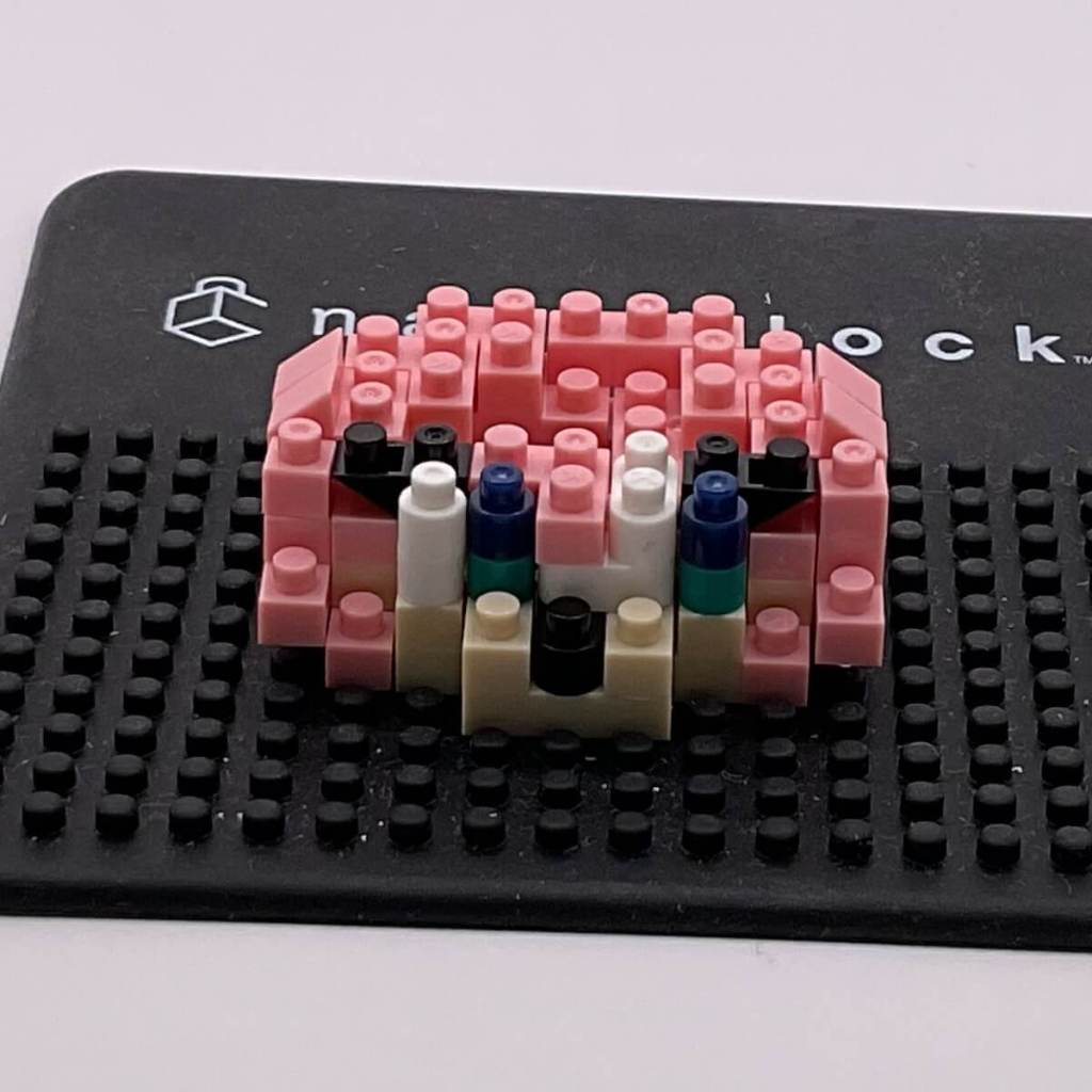 Nanoblock Amy Rose set, build steps 4 and 5