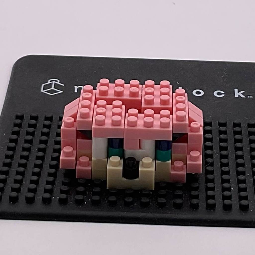 Nanoblock Amy Rose set, build step 6