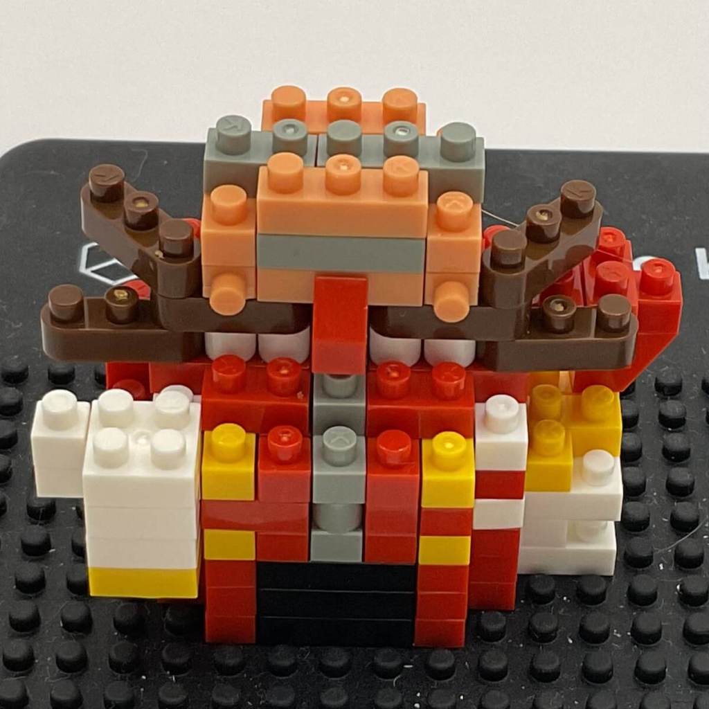 Dr. Eggman Nanoblock Build: Instructions Step 12