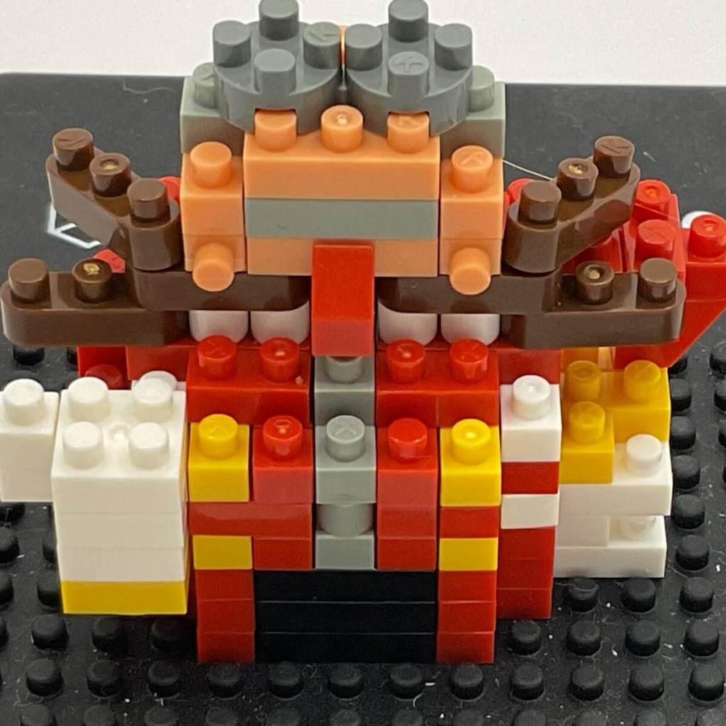 Dr. Eggman Nanoblock Build: Instructions Step 13