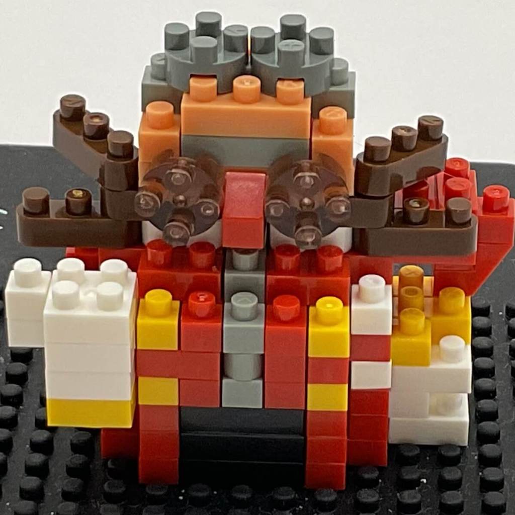 Dr. Eggman Nanoblock Build: Instructions Step 14