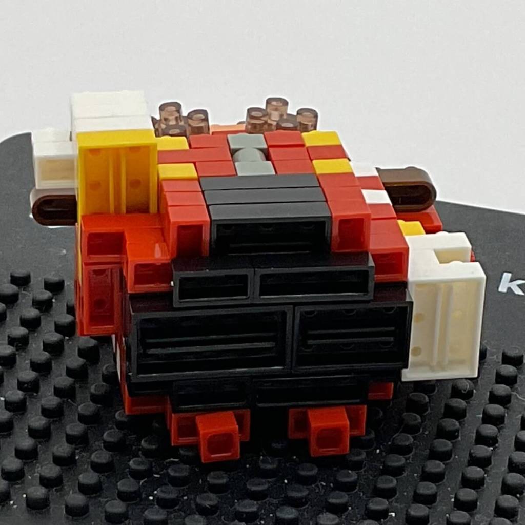Dr. Eggman Nanoblock Build: Instructions Step 15