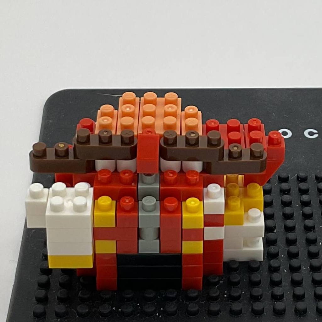 Dr. Eggman Nanoblock Build: Instructions Step 9