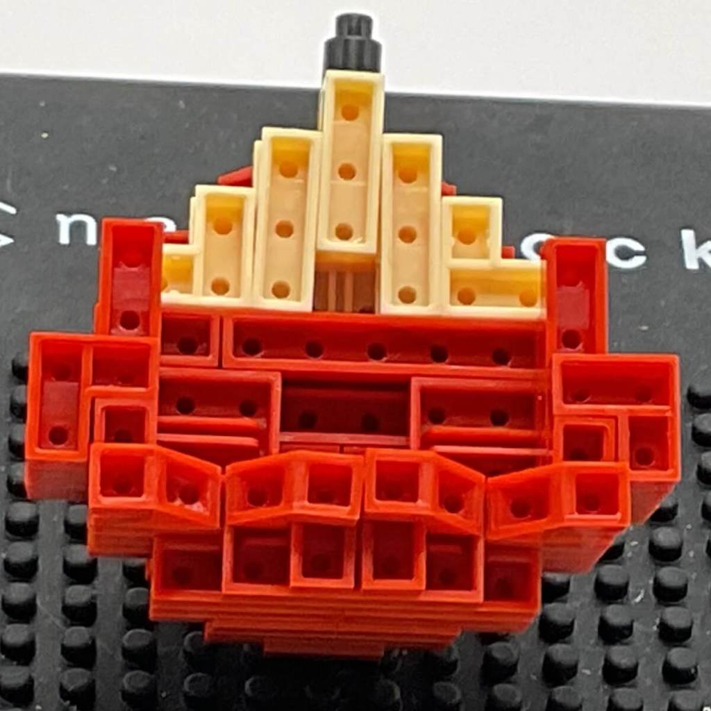 Building the Nanoblock Knuckles Set: Step 11