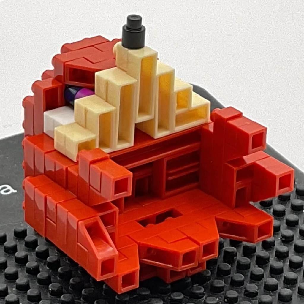 Building the Nanoblock Knuckles Set: Step 12