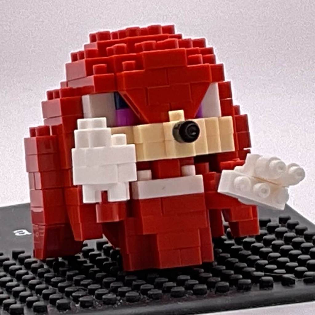 Building the Nanoblock Knuckles Set: Step 13