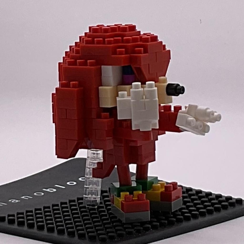 Nanoblock Knuckles set completely built