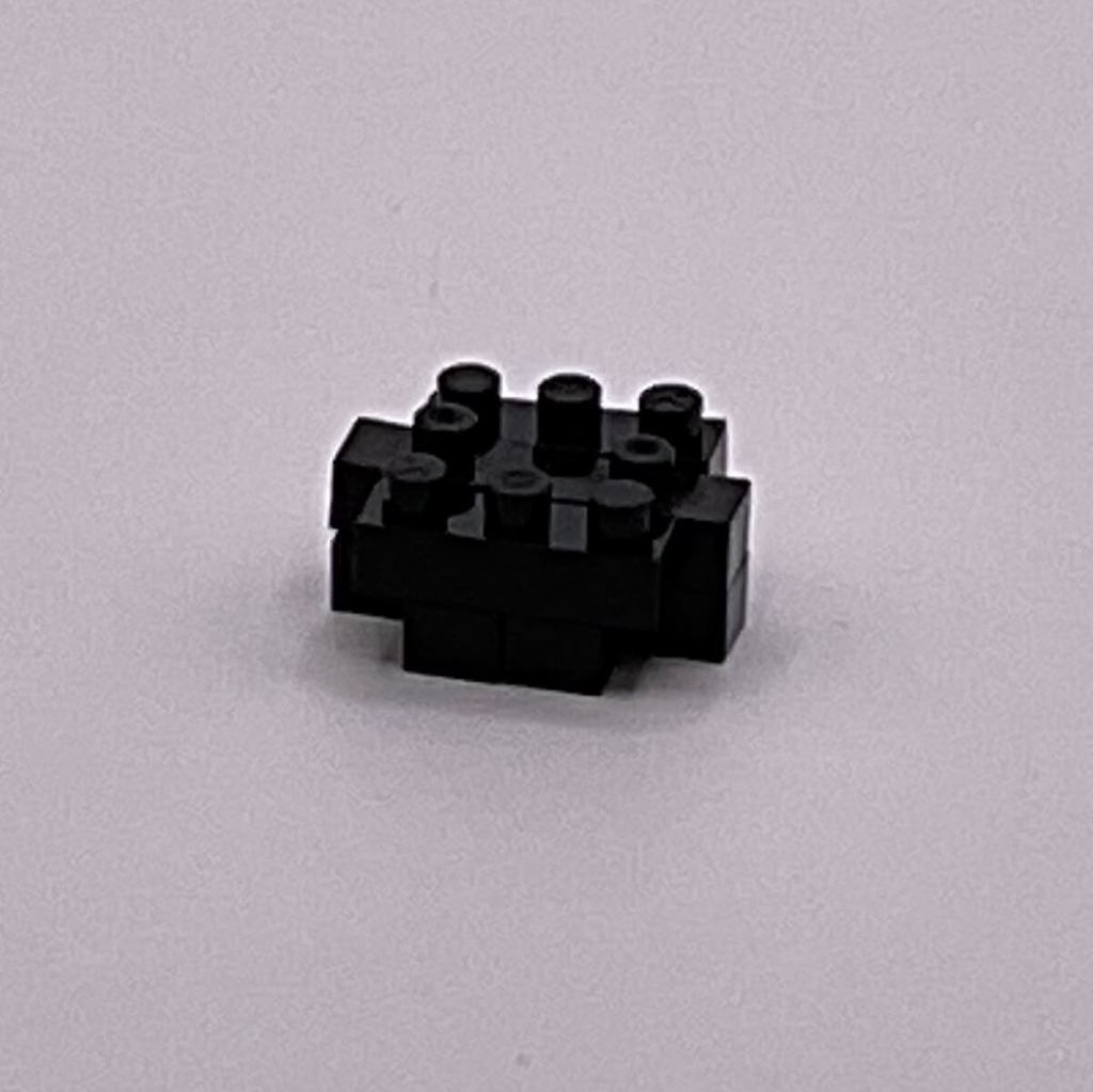 Nanoblock Shadow the Hedgehog, build step 11