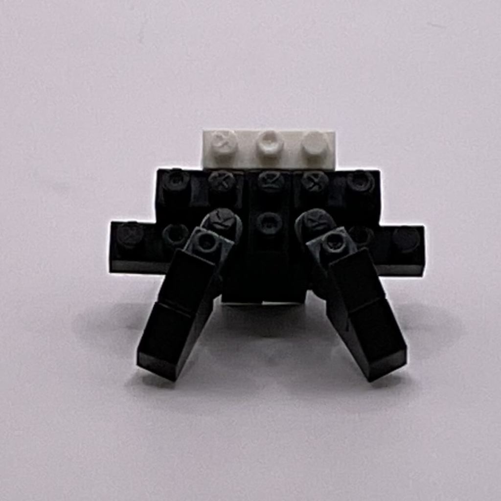 Nanoblock Shadow the Hedgehog, build step 13