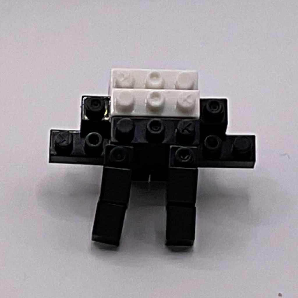 Nanoblock Shadow the Hedgehog, build step 14