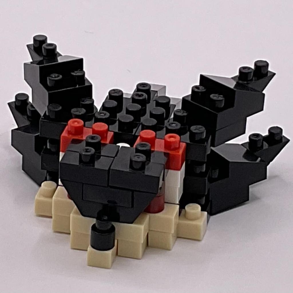 Nanoblock Shadow the Hedgehog, build step 6