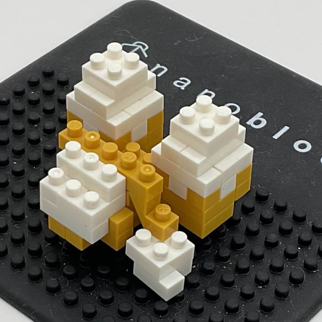 Tails Nanoblock Build: Instructions Step 16