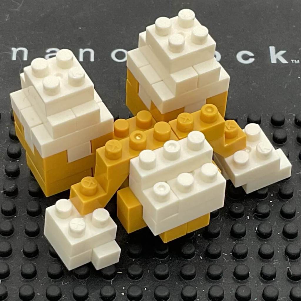 Tails Nanoblock Build: Instructions Step 17