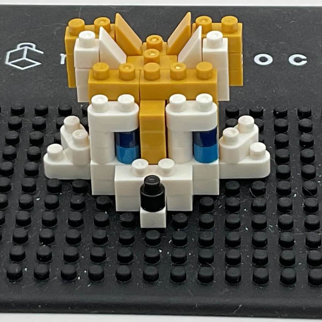 Tails Nanoblock Build: Instructions Step 7